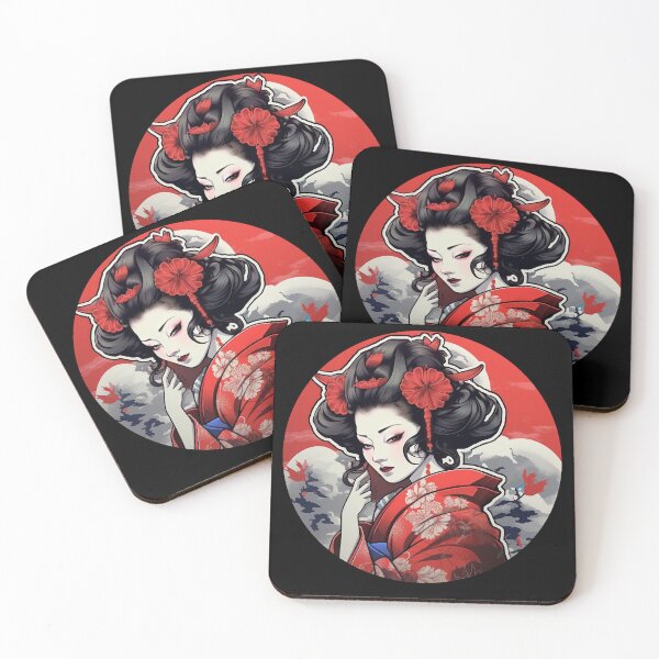Item preview, Aesthetic Japanese style Geisha-Ninja-Anime Girl designed and sold by NapNapSleeper.