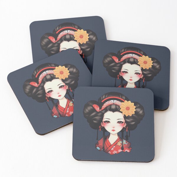 Item preview, Aesthetic Japanese style Geisha-Ninja-Anime Girl designed and sold by NapNapSleeper.