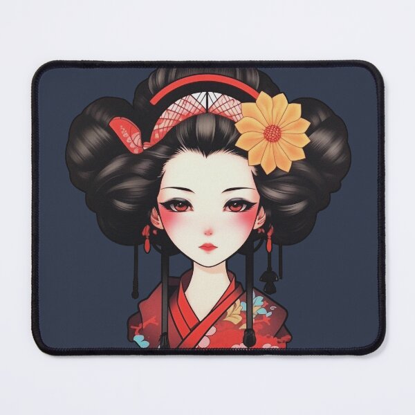 Item preview, Aesthetic Japanese style Geisha-Ninja-Anime Girl designed and sold by NapNapSleeper.