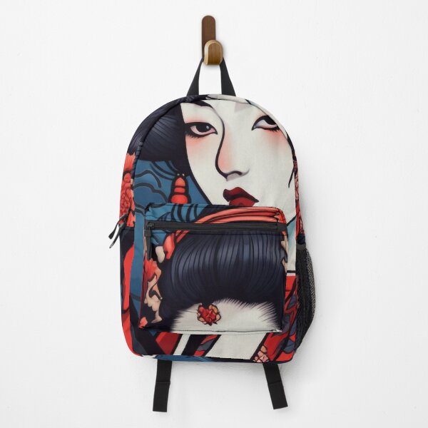 Vista previa del artículo con la obra «Estilo japonés estético Geisha-Ninja-Anime Girl», diseñado y vendido por NapNapSleeper.