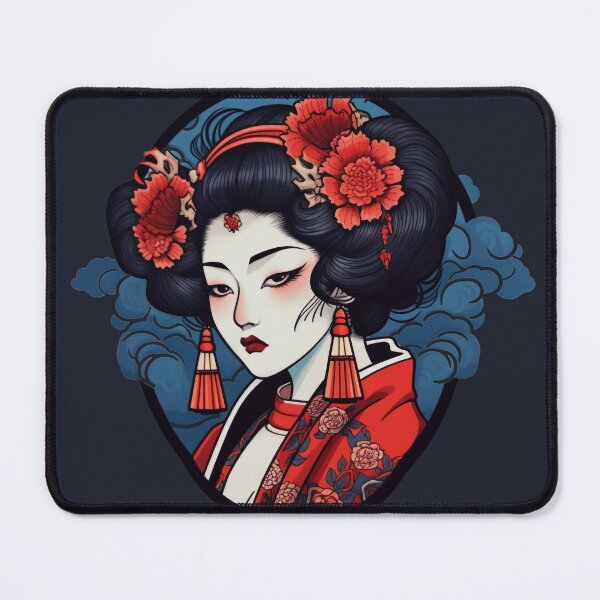 Item preview, Aesthetic Japanese style Geisha-Ninja-Anime Girl designed and sold by NapNapSleeper.
