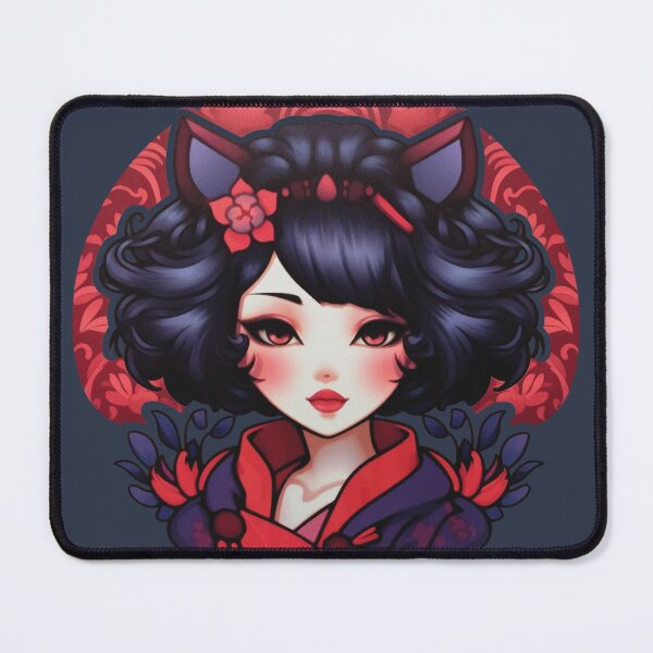 Item preview, Aesthetic Japanese style Geisha-Ninja-Anime Girl designed and sold by NapNapSleeper.
