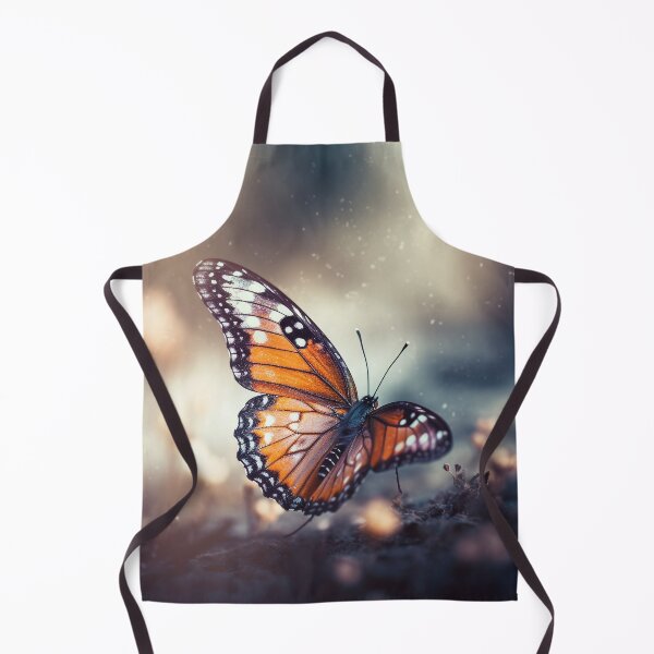 Item preview, "Monarch Butterfly Art Print - Vibrant 4K Digital Artwork of Butterfly Flight - Silver and Orange Home Decor in Ethereal Light, Inspired by Caras Ionut & Leonid Afremov designed and sold by stateofhuman.