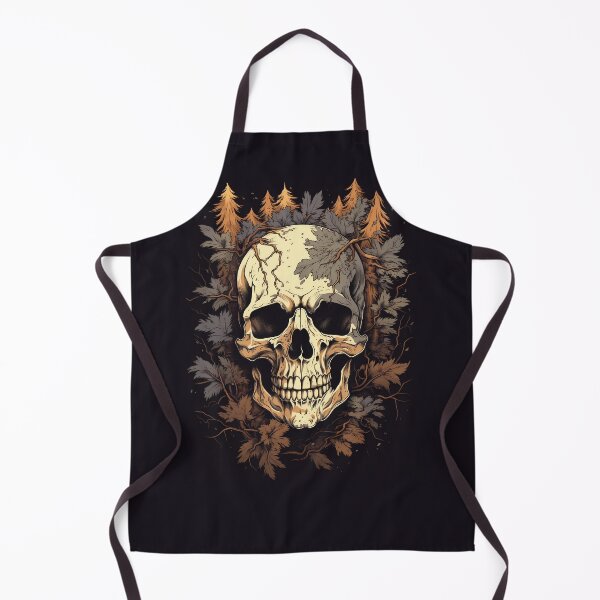 Item preview, Skull covered with moss and autumnal forest designed and sold by MDCGraphics.