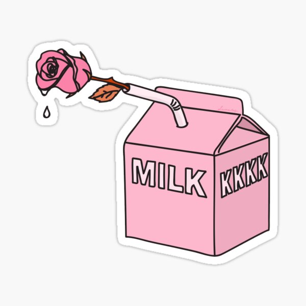 Milk Carton Sticker for Sale by artolxxvia