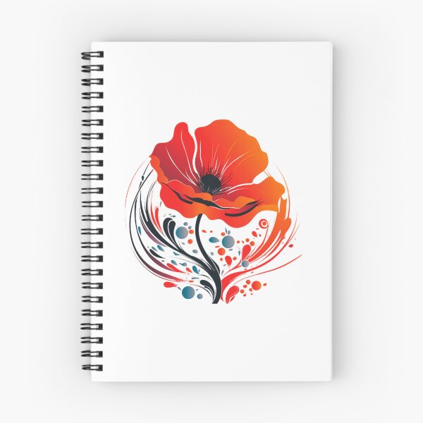 Item preview, abstract single poppy arrangement - Different logo size, position? Email me - designed and sold by Picture-Art.