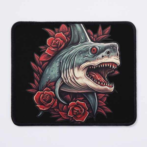 Item preview, Killing Machine - Shark & Roses designed and sold by NapNapSleeper.