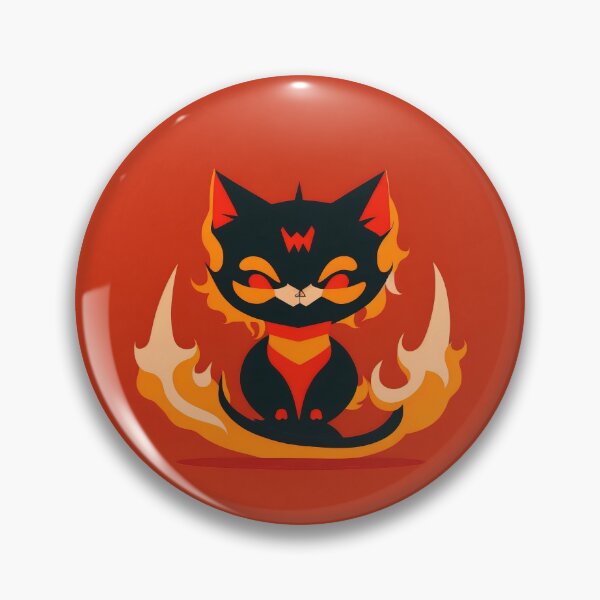 Item preview, Cute Demon Kitten W | cute geometric @ s designed and sold by Phoenix-Textile.