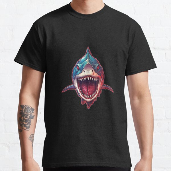 Killing Machine - Mythical Dino Shark & Blood Classic T-Shirt