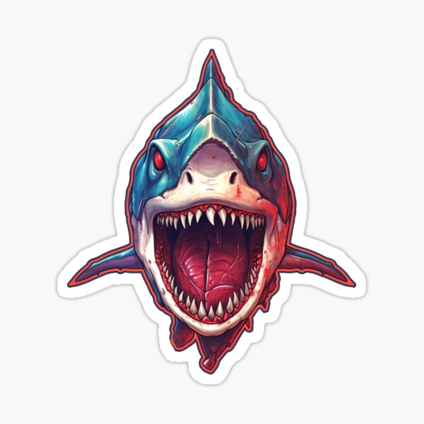 Item preview, Killing Machine - Mythical Dino Shark & Blood designed and sold by NapNapSleeper.