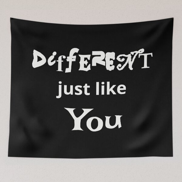 Item preview, Different just like you  (dark background) designed and sold by Jeeb-Arts.