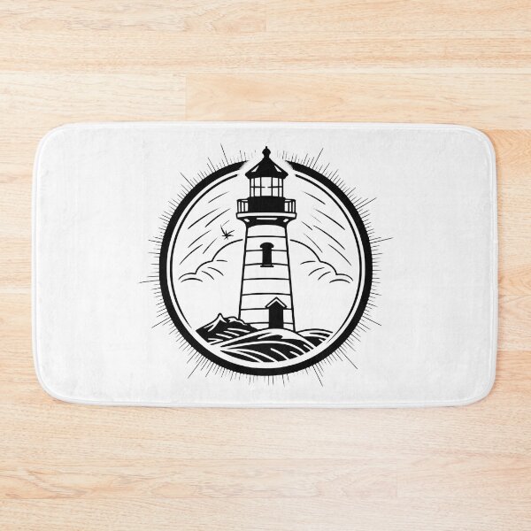 Item preview, black lighthouse silhouette - Different logo size, position, color? Email me -  designed and sold by Picture-Art.
