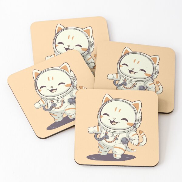 Item preview, Happy Astronaut Kitty designed and sold by purrestrial-co.