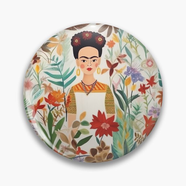 Item preview, Frida Kahlo in Floral Watercolor 1 designed and sold by FlaskLab.
