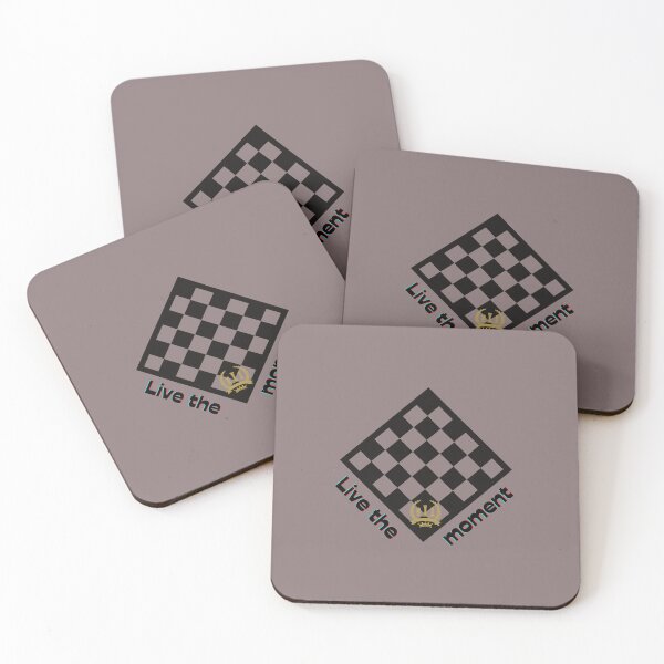 Item preview, Motivational chess board "Live the moment"- macular degeneration  designed and sold by Narcisa22.
