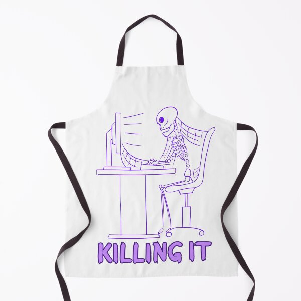 Item preview, Killing It Skeleton Working From Home designed and sold by Eolithic.