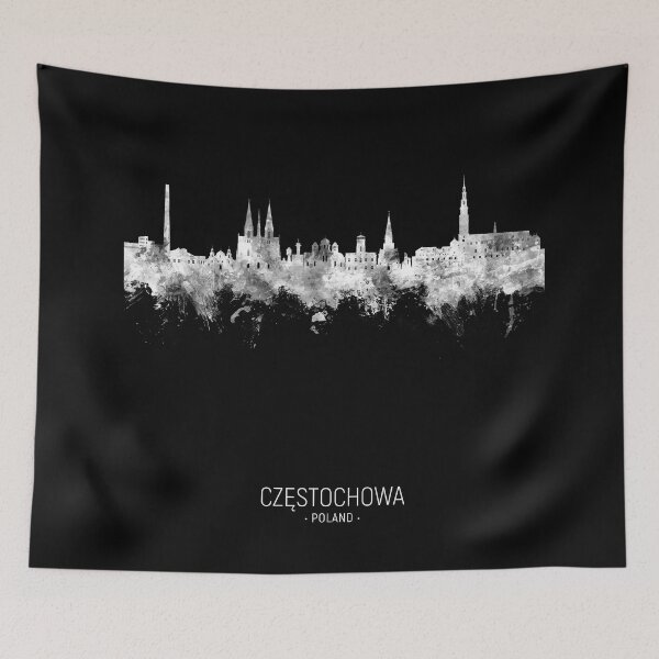 Item preview, Czestochowa Poland Skyline designed and sold by ArtPrints.