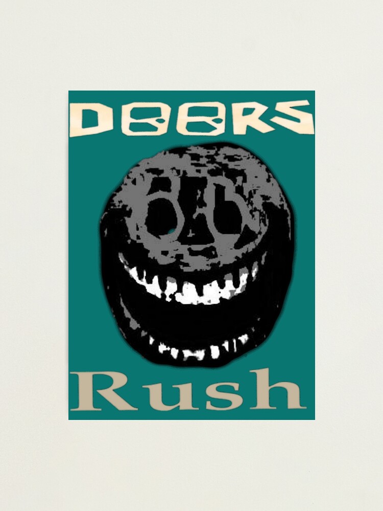 Roblox doors game monster Rush | Photographic Print