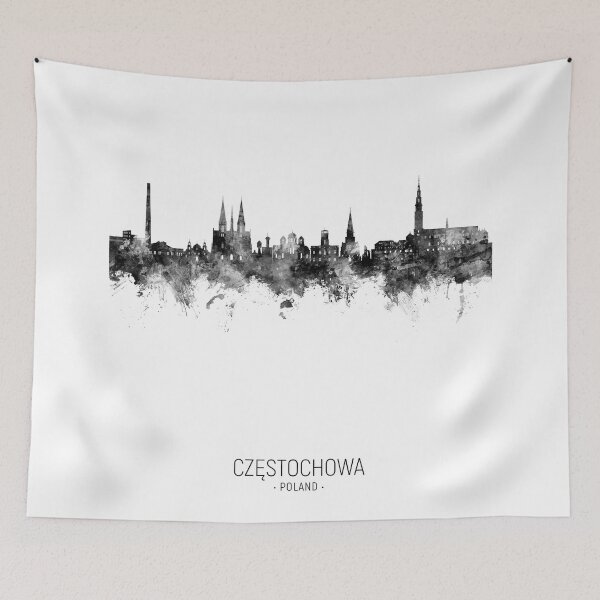 Item preview, Czestochowa Poland Skyline designed and sold by ArtPrints.