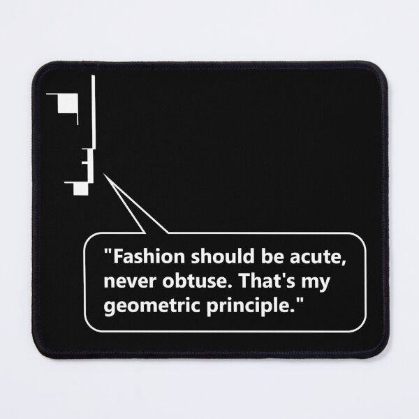 Item preview, Be Sharp, Never Obtuse | Geometric Wordplay - Humor | Angles and Shapes designed and sold by Phoenix-Textile.