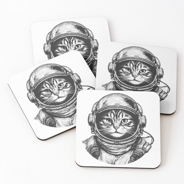 Item preview, Astronaut Cat designed and sold by purrestrial-co.