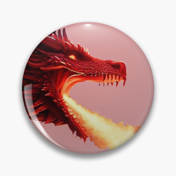 Item preview, abstract legend fairy tale red dragon breathing fire  designed and sold by JaroDesign2023.