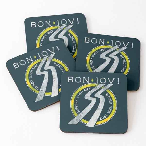 Item preview, BAND334_Bon Jovi Slippery When Wet World Tour designed and sold by FSVintageStore.
