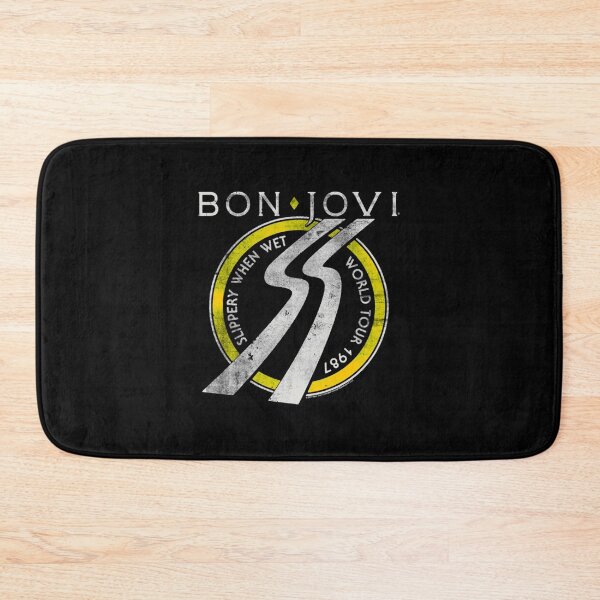 Item preview, BAND334_Bon Jovi Slippery When Wet World Tour   designed and sold by FSVintageStore.