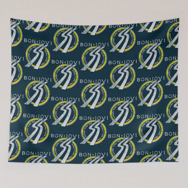 Item preview, BAND334_Bon Jovi Slippery When Wet World Tour   designed and sold by FSVintageStore.
