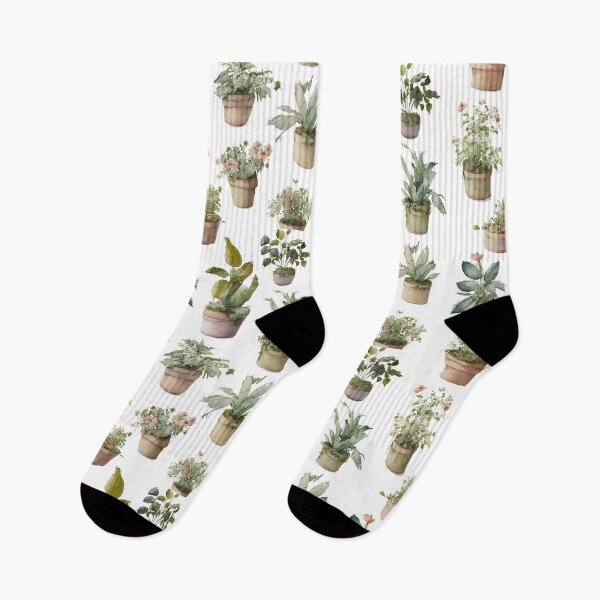 Item preview, Bunch of potted plants pattern in watercolor 04 designed and sold by glanced2677.