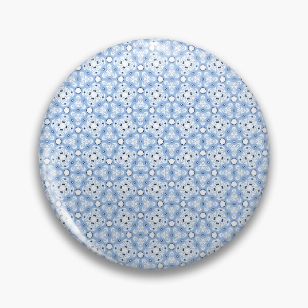Item preview, Cornflower Blue and White Spacey Lace Pattern designed and sold by Zab Butler Design.
