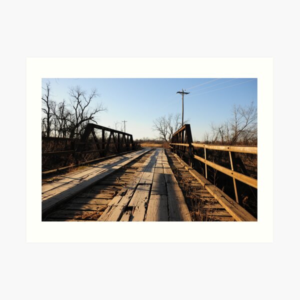 Old Wooden Bridge Art Print