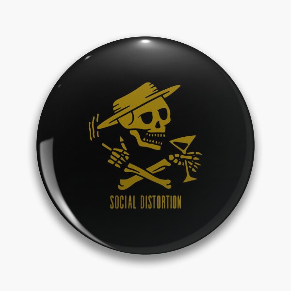 Item preview, gold social distortion   designed and sold by FSVintageStore.