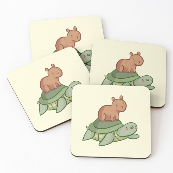 Item preview, Turtle and capybara stack  designed and sold by Mayarart.