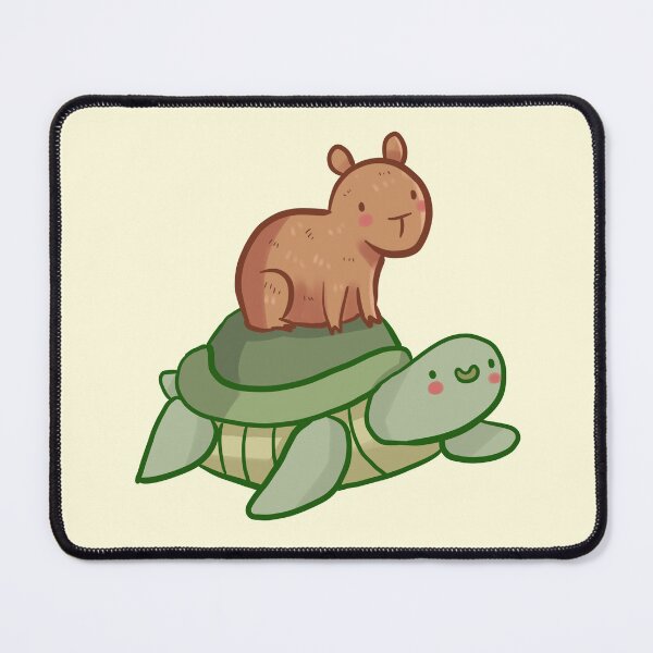 Item preview, Turtle and capybara stack  designed and sold by Mayarart.
