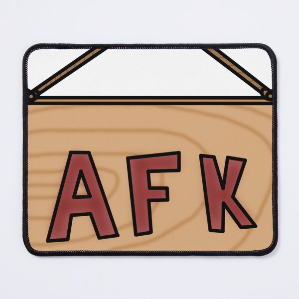 Item preview, AFK Wooden Sign  designed and sold by RobHirt.
