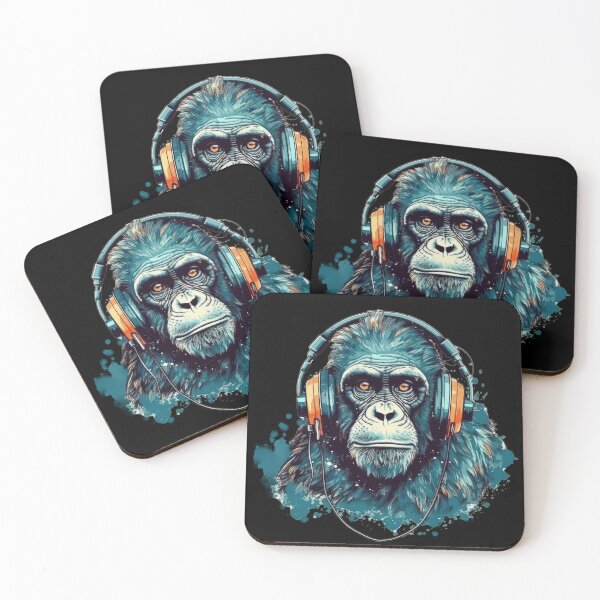 Item preview, Ben - The Monkey partying at Burning Man designed and sold by Pixelboys.