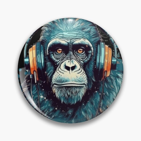 Item preview, Ben - The Monkey partying at Burning Man designed and sold by Pixelboys.