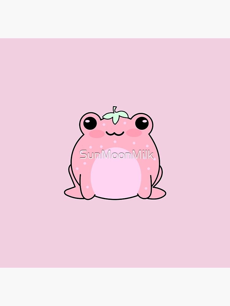 Cute Strawberry Milk Frog - Cute Frog - Pin