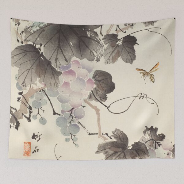 Item preview, Grapevine and wasp - Nagamachi Chikuseki designed and sold by Onodera.