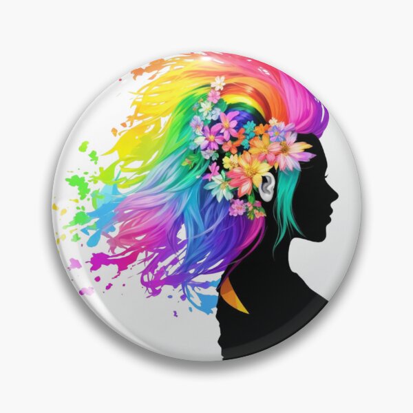 Artikelvorschau, Die Frau mit einem Regenbogen auf dem Kopf abstrakte Frau Juni-Pride-Monat entworfen und verkauft von FOUAD HAMIMI ⭐⭐⭐⭐⭐.