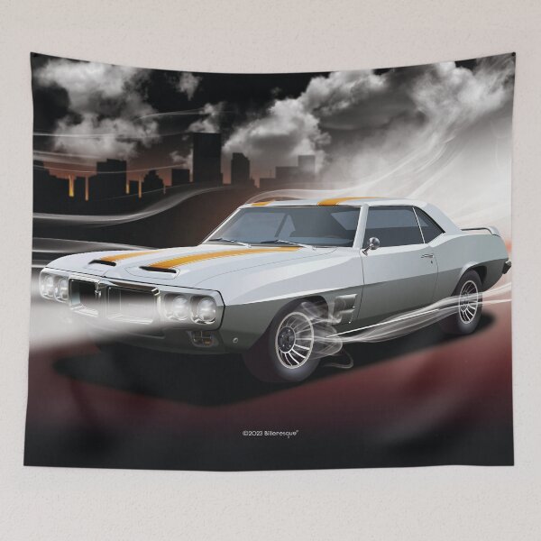 Item preview, Pontiac Firebird 1969 American Muscle Car designed and sold by Billers Art.
