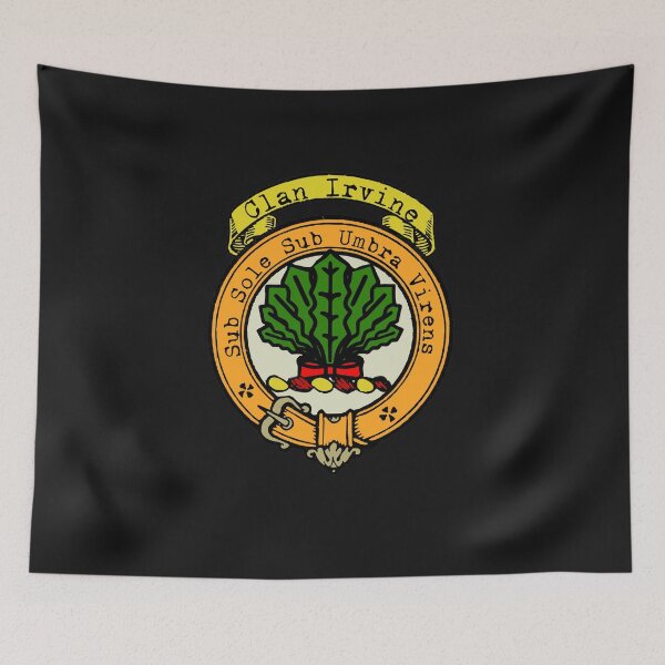 Item preview, Irvine Clan Scottish Surname crest designed and sold by BagTown Clans.