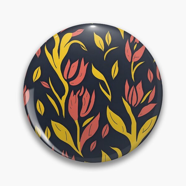 Aperçu de l'œuvre motif de fleur de tulipe jaune et rose créée et vendue par HarshBrown.