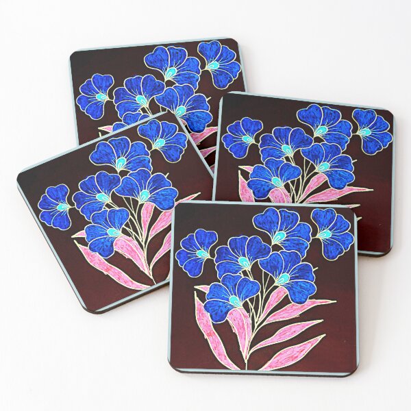 Aperçu de l'œuvre Fleurs bleues créée et vendue par angel1.