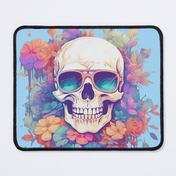 Item preview, Fancy Skull wearing sunglasses for fun holidays designed and sold by KarolusP.