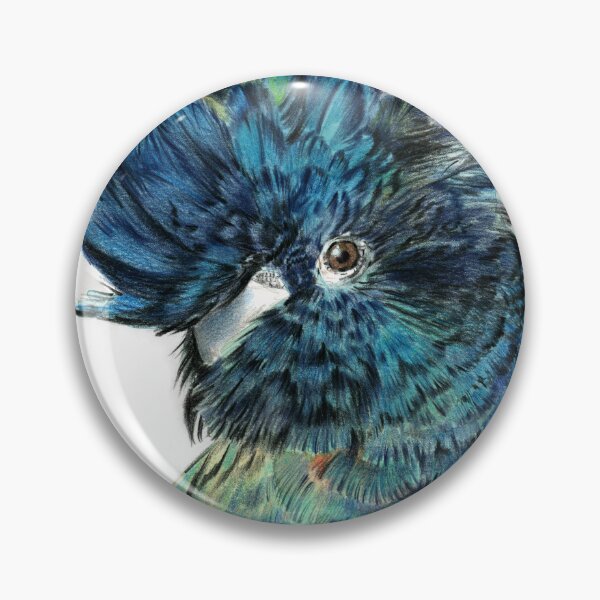 Item preview, Watercolor illustration of a parrot - red tailed black cockatoo designed and sold by MaryWatercolor.