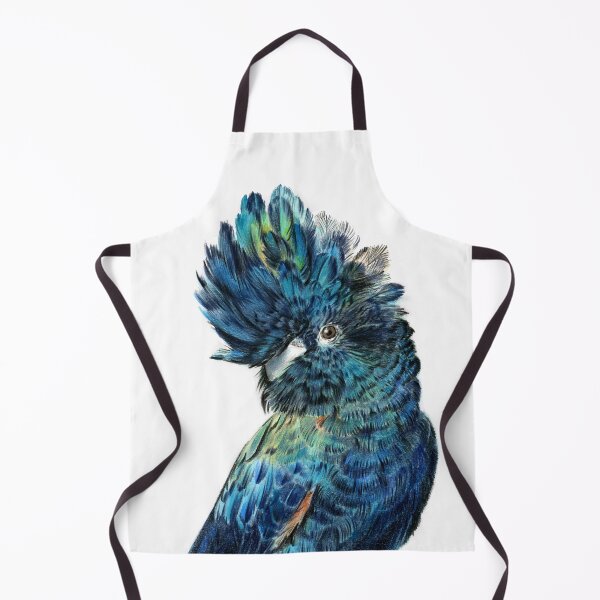 Item preview, Watercolor illustration of a parrot - red tailed black cockatoo designed and sold by MaryWatercolor.