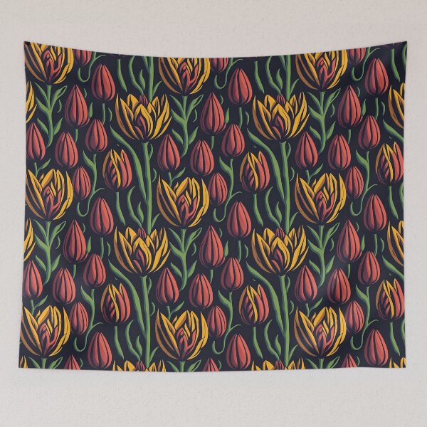 Item preview, tulipán, flor, 3d, vector, patrón designed and sold by HarshBrown.