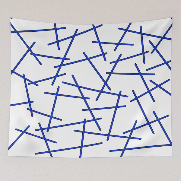 Item preview, Abstract geometric pattern - blue. designed and sold by K.S ART.
